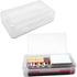 1 PCS Pencil Box,Double Layer Large Capacity Pencil Box,Translucent Plastic Hard Pencil Box, with Snap-tight Lid Stackable Pencil Box, Pencil Box ...