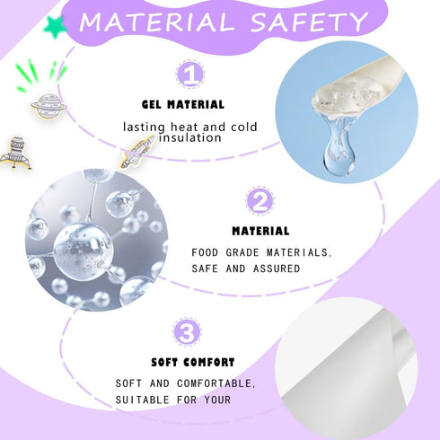 Kids Ice Pack, Hot or Cold Pack Gel Cooling Pad, Reusable for Injuries Medical Health,Swelling and Pain Relief, Tired Eyes, Child Injury, Headache...