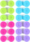 12 Pack Colorful Contact Lens Case Box Holder Container Soak Storage Kit...