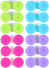 12 Pack Colorful Contact Lens Case Box Holder Container Soak Storage Kit...