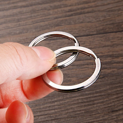 Swpeet 60 Pcs Assorted Multi-Purpose Metal Keychain Rings Split Keyrings Flat O Ring for Home Car Keys Attachments Keys Pendants - 20mm, 25mm, 30m...