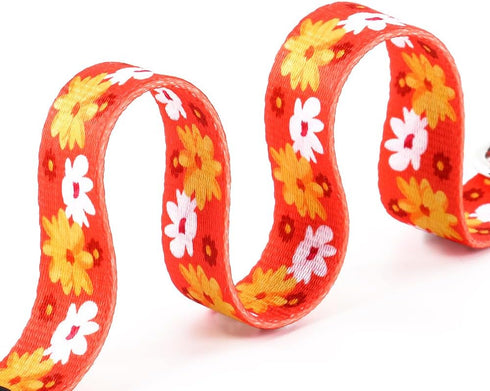 Adjustable Dog Collar with bell-Special Design Patterns, Ultra Comfy Soft Nylon Breathable Pet Collar for Small Medium Large Dogs...