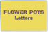 Hygloss Products Bulletin Board Letters and Numbers – Punch Out Flower Pot Design Combo – 3 Inch, 350 Pieces...