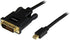 StarTech.com 6ft (1.8m) Mini DisplayPort to DVI Cable - Mini DP to DVI Adapter Cable - 1080p Video - Passive mDP 1.2 to DVI-D Single Link - mDP or...