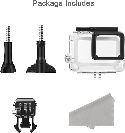Kuptone Waterproof Housing Case for GoPro Hero 7/(2018) 6/5 Black, 45m Underwater Diving Protective Housing Shell with Bracket Accessories for Go ...