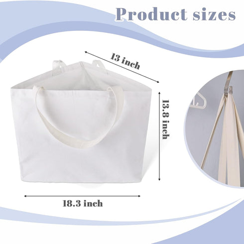 MCPINKY Clothes Hanger Organizer Bag, Hanger Triangle Storage Bag with Handles Hanger for Closet Laundry Rooms Wardrobe Drying Rack...
