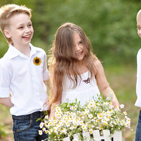 42pcs Embroidered Flowers Butterfly Iron on Patches Sunflower Daisy Patch for Clothing Sew on Patches Set for Jackets Jeans Bags Clothes Arts Craf...
