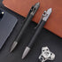 Cool Hand 4.9'' Carbon Fiber Bolt Action Pen, Ballpoint Ink Refillable, Office Business Writing Pens, Compact Size, Deep Pocket Clip, with a Refil...