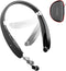 AMORNO Foldable Bluetooth Headphones Wireless Neckband Headset with Retractable Earbuds, Sports Sweatproof Noise Cancelling Stereo Earphones with ...