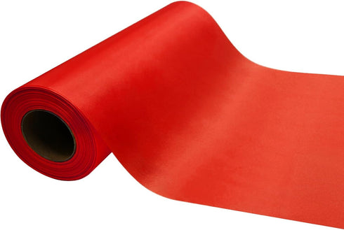 Wide Red Satin Ribbon 10 Inch x 25 Yards Solid Fabric Ribbon for Cutting Ceremony kit Grand Opening Wedding Birthday Party Decoration Bows Chair s...