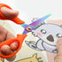Left Handed Scissors Kids,Titanium Coating Stainless Steel Sharp Blade Lefty Kids Scissors With Comfort-Grip Handles Blunt Safety Left Handed Scis...