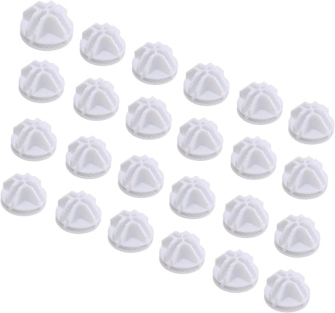 C&AHOME 24pcs Wire Cube Plastic Connectors for Cube Storage Modular Closet Organizer and Metal Grid Shelving Unit White...