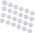 C&AHOME 24pcs Wire Cube Plastic Connectors for Cube Storage Modular Closet Organizer and Metal Grid Shelving Unit White...