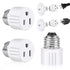 Outlet Light Socket Adapter,Screw in Outlet Socket,E26 Light Bulb to Outlet Socket Converter,Light Bulb Plug Adapter for Porch Light Socket,Camera...