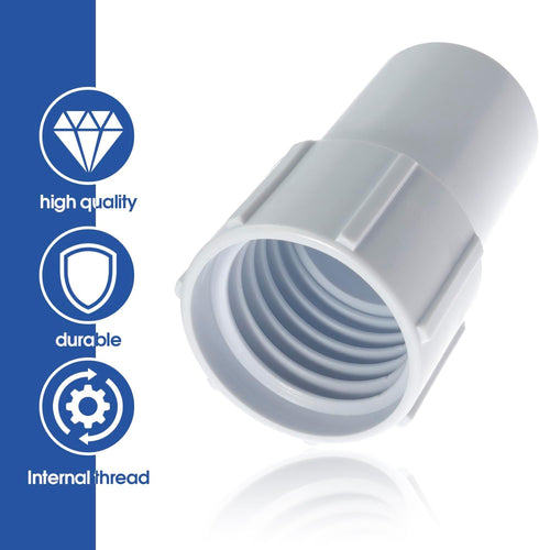 1-1/2" Threaded Pool Hose Cuff Swimming Pool Vacuum Hose Replacement Cuff Spiral Wound Vacuum Hose Repair Hose Ends (4)...