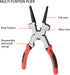 8" Welding Pliers, Multifunction Carbon Steel MIG Welding Pliers with Insulated Handle, Long Nose Pliers Wire Cutting Pliers...