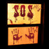 Tuzuaol 119 PCS Bloody Halloween Decorations Halloween Bloody Handprint Footprints Knife Stickers Window Wall Floor Clings Decals Horror Bathroom ...
