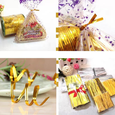Twist Ties for Bags Bread Bag Tie Garden 4 inches 1600 Pcs Candy Coffee Bags Flower Ties (1600, Silver)...