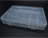 18-Grid Adjustable Plastic Storage Box with Removable Divider for Electronics Jewelry Sewing Tool Gadgets, 7.9 x 5.7 x 1.1 inch...