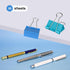 Medium Binder Clips 1.25 inch length, Colorful, for Office (40 Pcs)...