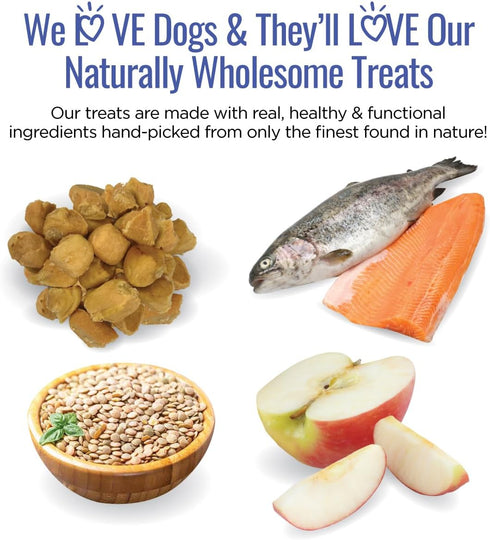 All Natural Dog Treats - Trout & Apple - Training Treats for Dogs & Puppies with Allergies or Sensitive Stomachs - Soft Dog Treats, Grain Free, Ch...