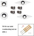 DW-3 Carbide Inserts Cutters Tipped Set Replacement 4pcs Fits for Dirtech DT-3 Mini Carbide Tipped Woodturning Tools Set, With Screws and T15 Star...