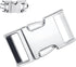 Dog Collar Buckle, Fastener Stainless Steel Buckle for Small Medium Large Dogs Collar Steel Chrome Plated No Pull Dog Collar Fastener (M:3.0mm, Ar...