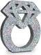 Engagement Decorations Silver Glitter Diamond Ring Sign Centerpieces for Table Decoration,Bridal Shower Decorations Wedding Anniversary Supplies...