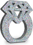 Engagement Decorations Silver Glitter Diamond Ring Sign Centerpieces for Table Decoration,Bridal Shower Decorations Wedding Anniversary Supplies...