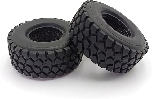 4pcs 1.0" Crawler Tires Micro Rubber Tires for SCX24 Gladiator Bronco C10 JLU Deadbolt B17 Axial 1/24 RC Crawler Car (54 mm)...