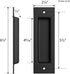 SMARTSTANDARD 2 Pack Flush Pull 6 1/2" Matte Black Inset Handle, Recessed Finger Pull for Sliding Barn Door, Closet, Pocket Door...
