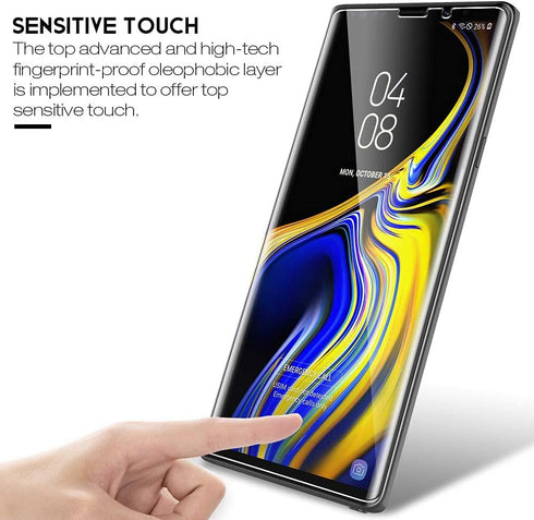 LK 2 Pack for Samsung Galaxy Note 9 Screen Protector + 3 Pack Camera Lens Protector, in-Display Fingerprint Support, HD Ultra-Thin, Flexible TPU F...