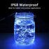 Solar String Lights, 2PACK 33ft 100 LED Blue Copper Wire Lights, Waterproof Fairy Decoration Starry String Lights - 8 Modes, Indoor/Outdoor for Ga...