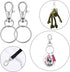 70PCS Swivel Snap Hooks with Key Rings, Metal Lobster Claw Clasp, Keychain Rings for Crafts 1.25inch/32mm...