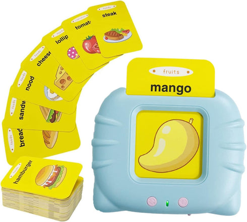 Toddler Flash Cards Educational Toys,WONFAST 56PCS Audible Sight Words Flashcards Preschool Language Learning Early Machine Electronic Interactive...