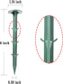 50/100/150 Pack 6 Inch Plastic Garden Lawn Stakes, Landscape Anchors Rustproof Spikes for Ground Lawn Edging, Weed Fabric, Tarp, Christmas Yard De...