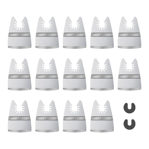 14pcs Oscillating Scraper Blades 2 Inch, Universal Oscillating Tool Multitool Rigid Scraper Blades for Carpet Tile Adhesives...