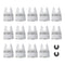 14pcs Oscillating Scraper Blades 2 Inch, Universal Oscillating Tool Multitool Rigid Scraper Blades for Carpet Tile Adhesives...
