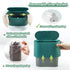 GILIF Mini Desktop Trash Can with Lid,Tiny Press Type Garbage Can with 90pcs Trash Bags,Small Little Cute Countertop Bathroom Waste Bin...
