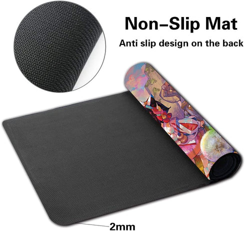 Gaming TCG Game Mat, Smooth Cloth Rubber Anti-Slip Base MTG Playmat, Board Table Mat for Trading Card Games (Farewell)...