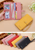 PORT&LOTUS Red Wallets for Women Small Wallets Mini Wallet for Woman Credit Card Organizer with Slim Cash Coin Purse Pocket Wallet for Woman Anti ...