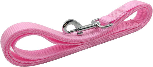 4FT/5FT/6FT Strong Dog Leash, Nylon Dog Leashes for Small Medium Large Dogs (Pink, 1 in x 15 ft)...