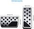 Non-Slip Foot Gas Brake Pedal Cover Compatible with 2011-2021 Jeep Grand Cherokee Dodge Durango Accessories...