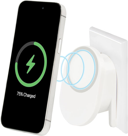 Plug-in Magnetic Phone Charger by It’s Just Smart, Universal Wireless Charger for Qi Enabled Phones, MagSafe Compatible with All iPhone 15, 14 13 ...