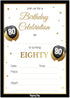 80th Birthday Invitations for Men or Women with Envelopes (30 Pack) - 80 Eighty Year Old Anniversary Party Celebration Invites Cards...