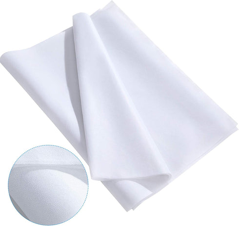 3 Pieces Fusible Interfacing Non-Woven Lightweight Polyester Interfacing (White, 20 Inch x 3 Yards)...