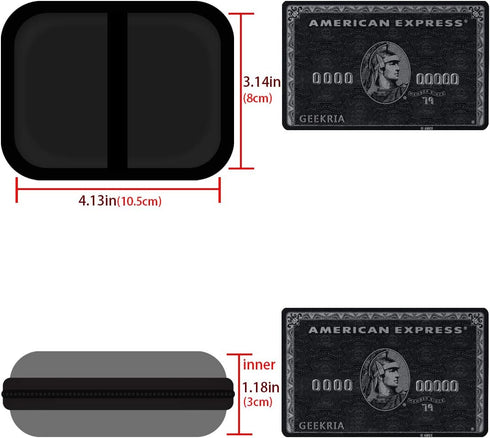 Geekria Shield Headphones Case for in-Ear Earphones, Replacement Hard Shell Travel Carrying Bag with Cable Storage, Compatible with Sony, JVC, JBL...