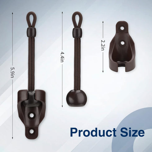 Sun Shade Replacement Parts Shade Tie Downs and End Cap with Ring Kit,Weather Resistance,Compatible with Coolaroo Exterior Roller Shade,Outdoor Bl...