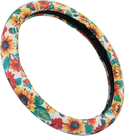 Women's Cute New Flower Steering Wheel Cover (Sunflower)...