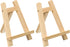 PATIKIL 7.9" Mini Wooden Easel Stand, 2 Pack Table Use Triangle Holder for Displaying Photos, Card, Canvases, Wedding, Wood Color...